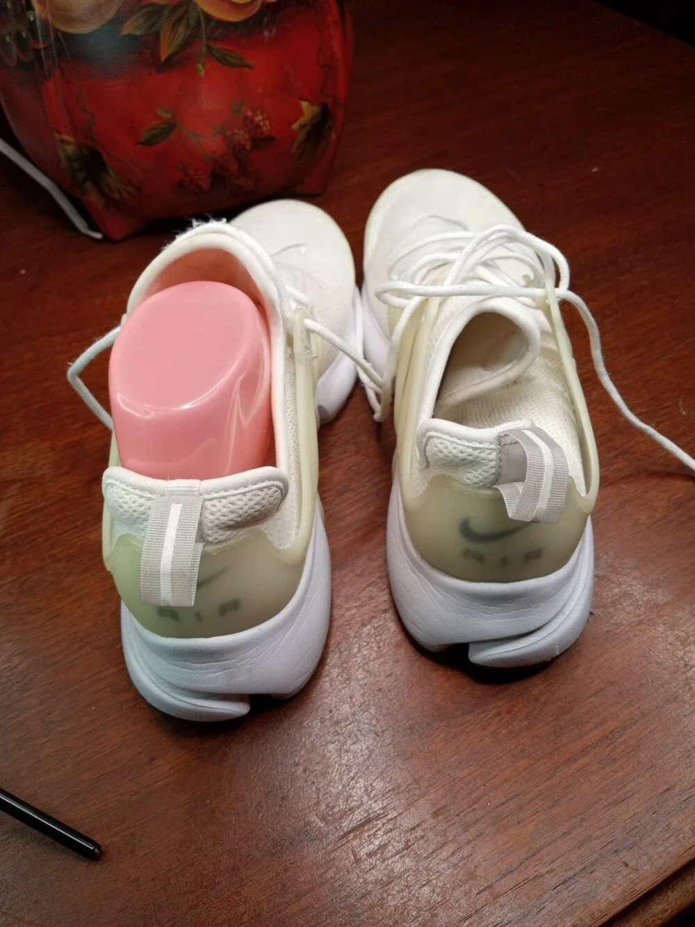 Nike Air Presto Womens 10M Knit Sock Sneakers White Pure Platinum Shoes